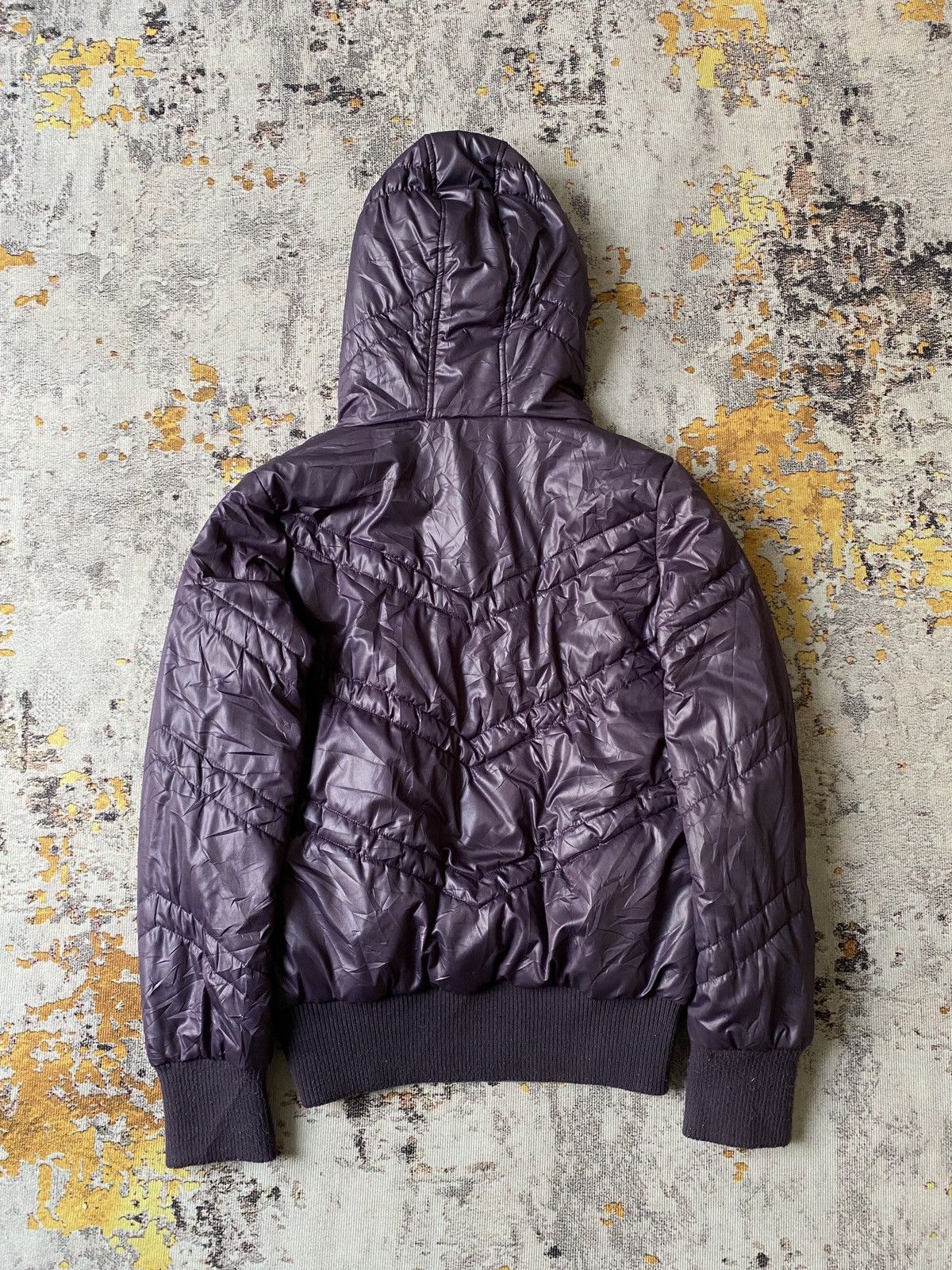 Japanese Brand A/Girls Down Puffer Fur Hoodie Jacket Size M / US 6-8 / IT 42-44 - 11 Thumbnail