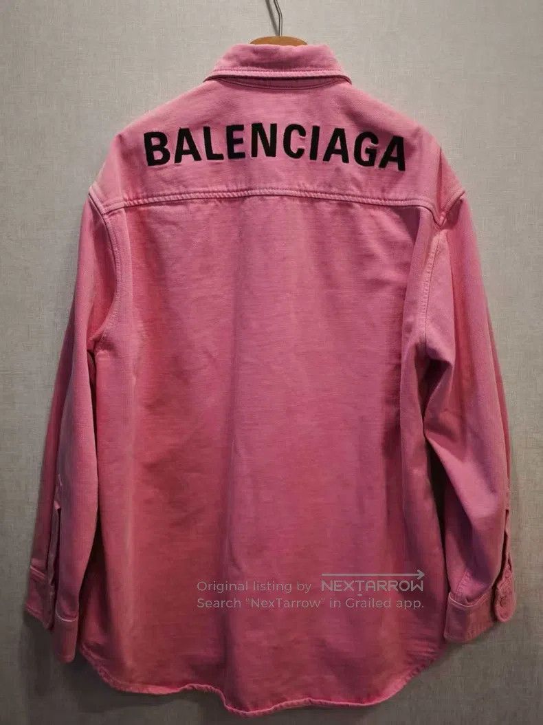 Balenciaga Balenciaga Pink denim jacket Size XS / US 0-2 / IT 36-38 - 3 Thumbnail