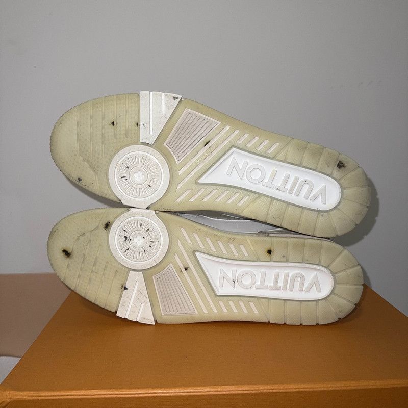 Louis Vuitton Louis Vuitton White Cement Low Top Sneakers - Size US 11 / EU 44 - 4 Thumbnail