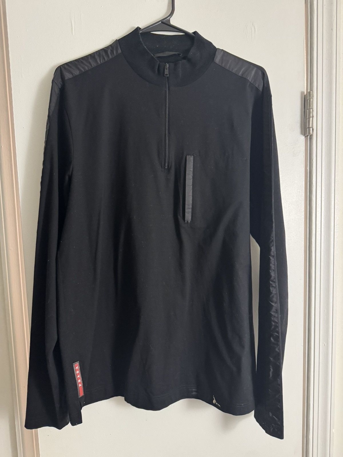 Prada PRADA 1/4 ZIP ACTIVE WEAR LONG-SLEEVE Size US L / EU 52-54 / 3 - 1 Thumbnail