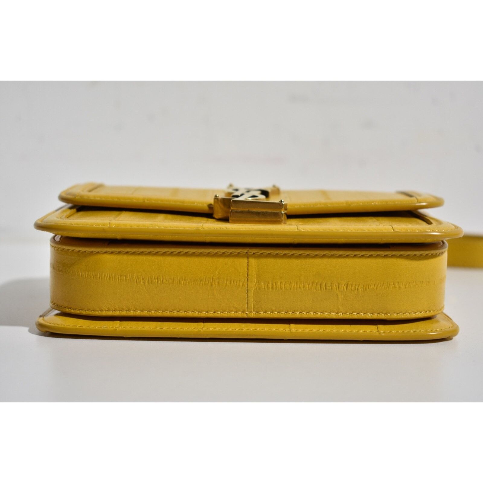 Yves Saint Laurent Saint Laurent Yellow Leather Satchel Shoulder Bag Size ONE SIZE - 15 Thumbnail