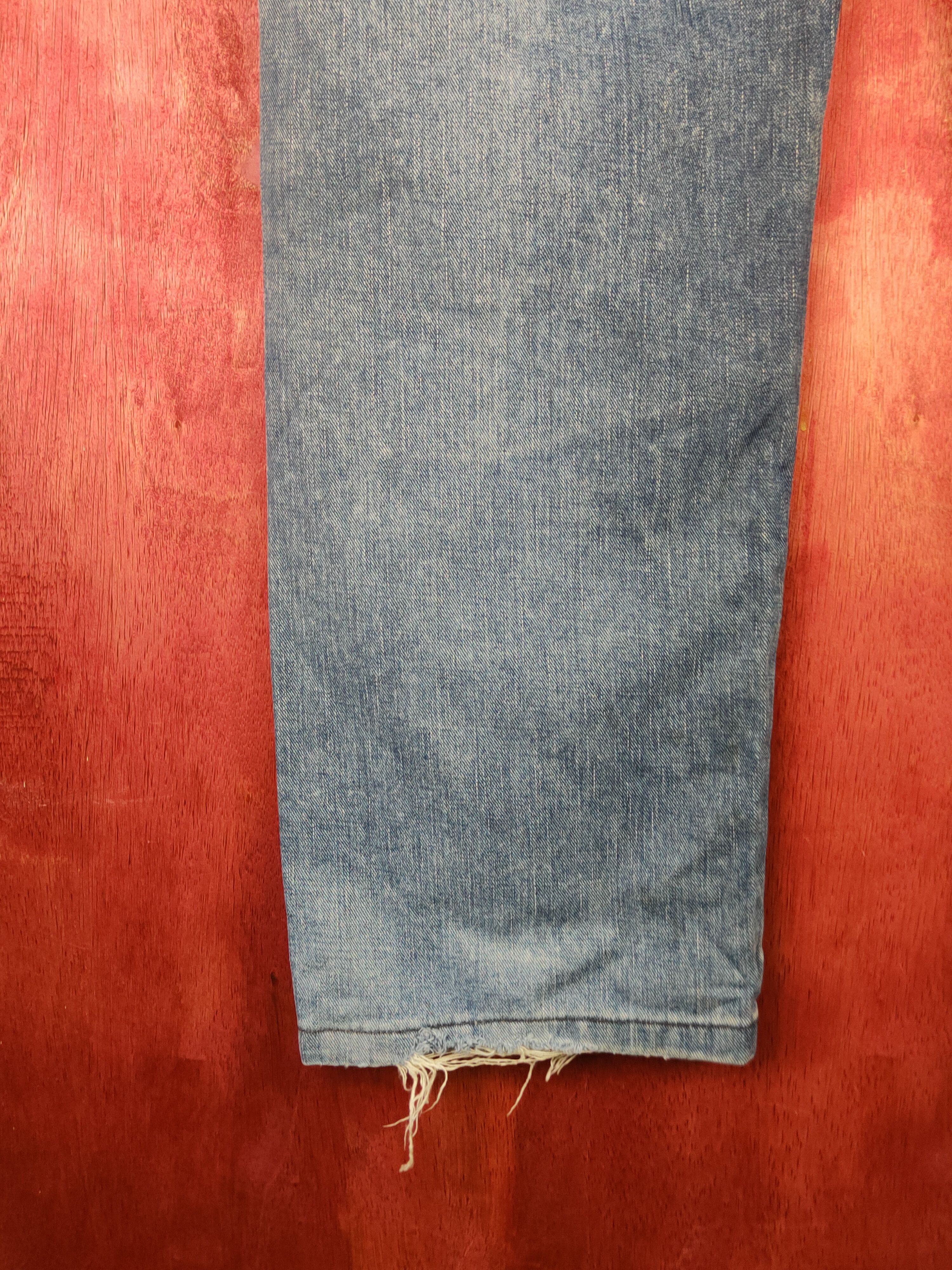 Edwin Edwin Blue Faded Distressed Ripped Jeans #S1662 Size US 36 / EU 52 - 12 Thumbnail