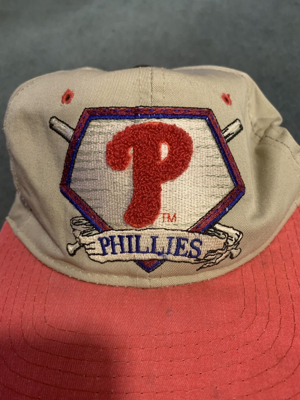 MLB VINTAGE 80s-90s STARTER PHILADELPHIA PHILIS SNAP BACK HAT Size ONE SIZE - 2 Thumbnail