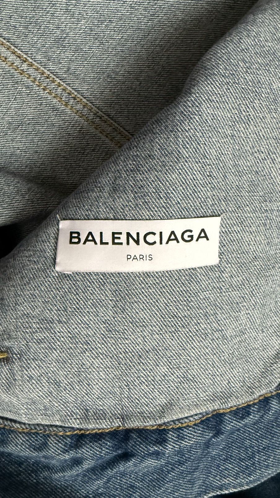 Balenciaga Unisex Blue Swing Denim Jacket RRP$2,150 Size XS / US 0-2 / IT 36-38 - 13 Thumbnail