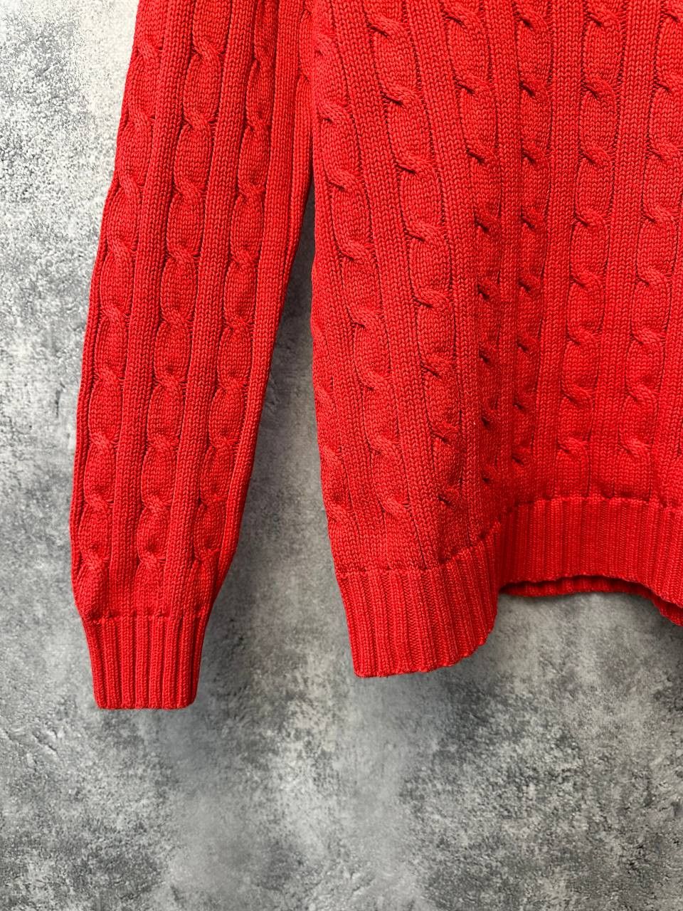 Ralph Lauren Ralph Lauren Sport Vintage Cable Knit V-Neck Sweater Size M / US 6-8 / IT 42-44 - 7 Thumbnail