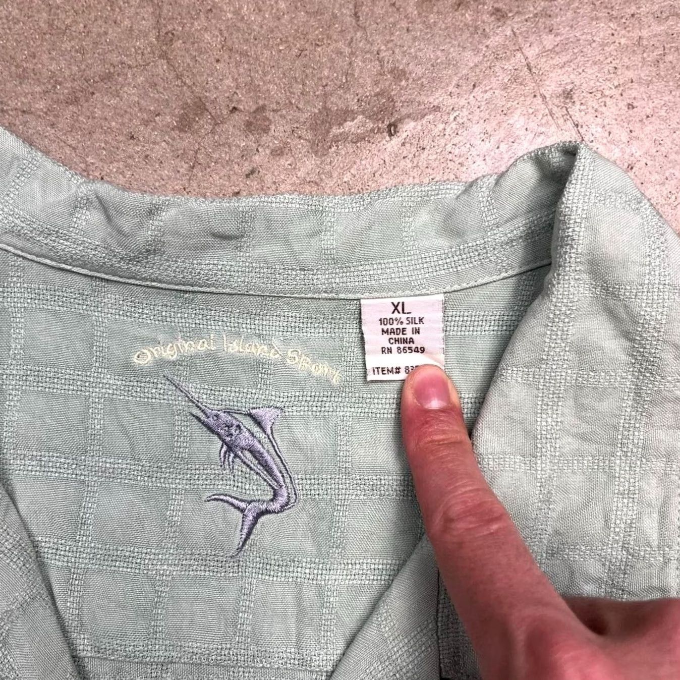 Vintage Vintage Y2K Silk Camp Collar Short sleeve button shirt Mens XL Loop Mint Green preppy old money style Size US XL / EU 56 / 4 - 3 Thumbnail