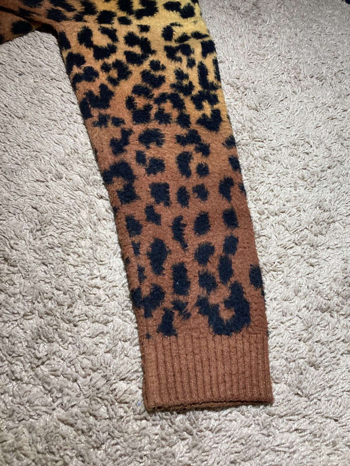 Celine AW23 Celine Gradient Leopard Shaggy Cropped Knit Wool Size US XS / EU 42 / 0 - 4 Thumbnail