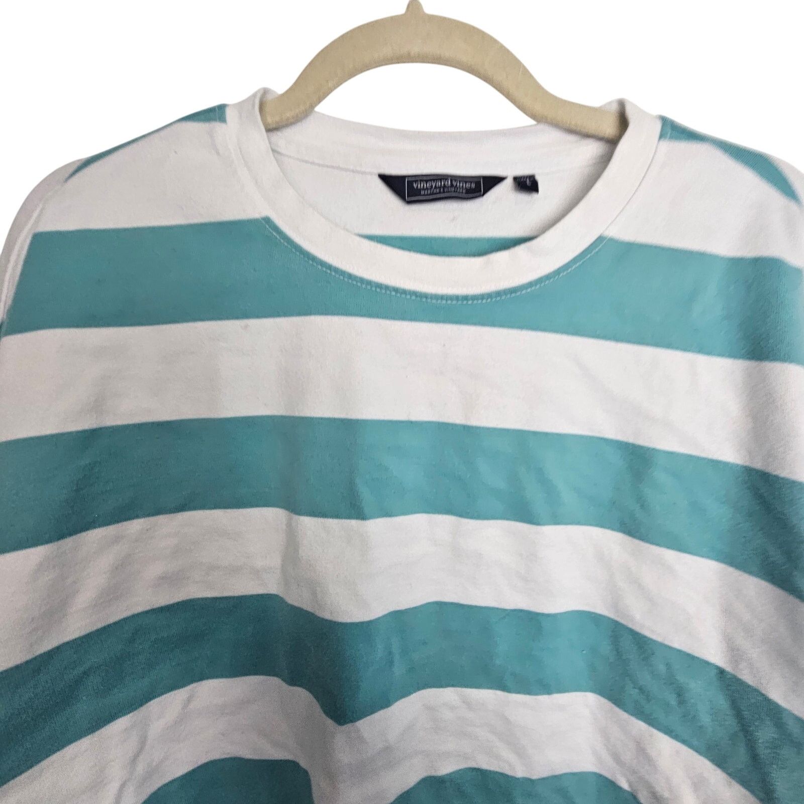 Vineyard Vines Vineyard Vines Shirt Long Sleeve Crop Top Blue Striped L Size L / US 10 / IT 46 - 2 Thumbnail