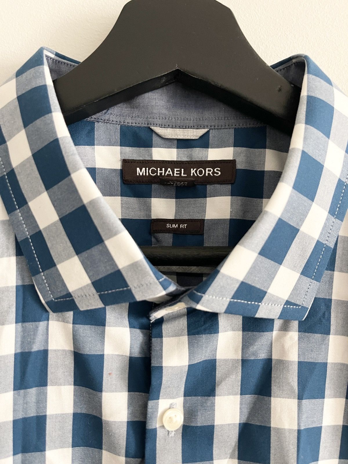 Michael Kors STEAL! 2000s Michael Kors Blue Plaid Flannel Shirt Size US XXL / EU 58 / 5 - 3 Thumbnail