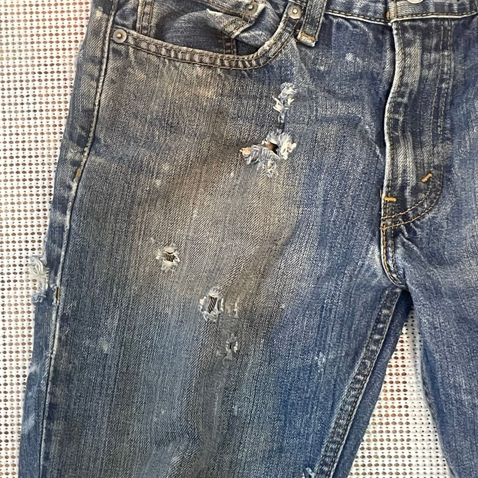 Levi's Levis 32x34 Destroyed Denim Jeans Mens Thrashed Tattered Size US 32 / EU 48 - 7 Thumbnail