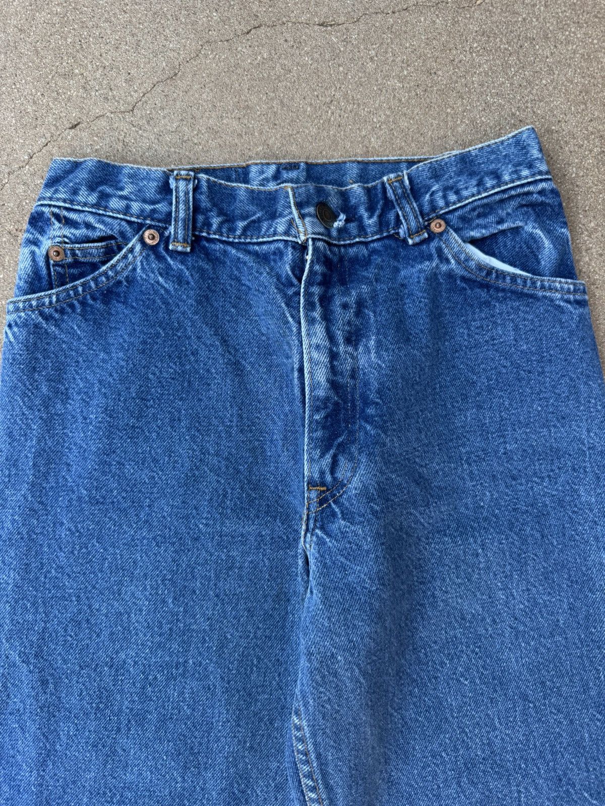 Levi's Vtg 70s Levi’s 26089 Orange Tab Bellbottom Flare Jeans 26x31 Size 26" / US 2 / IT 38 - 4 Thumbnail