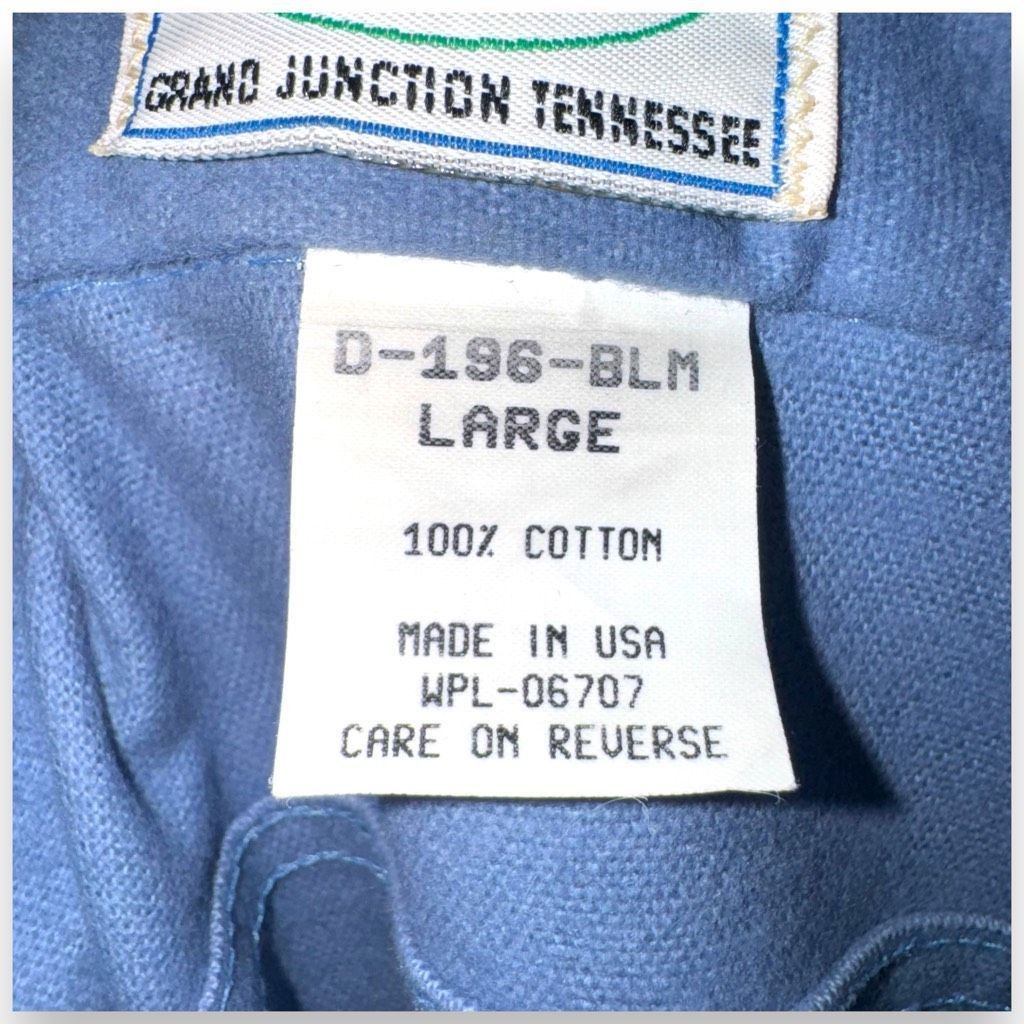 Other 60s Dunn’s Sky Blue Made in USA Chamois Flannel Sport Shirt Size US L / EU 52-54 / 3 - 8 Thumbnail