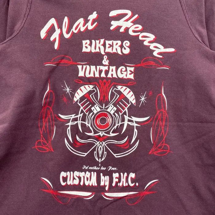 The Flat Head Vtg THE FLAT HEAD Bikers Long Sleeve Tattoo Tee Shirt Size US M / EU 48-50 / 2 - 4 Thumbnail