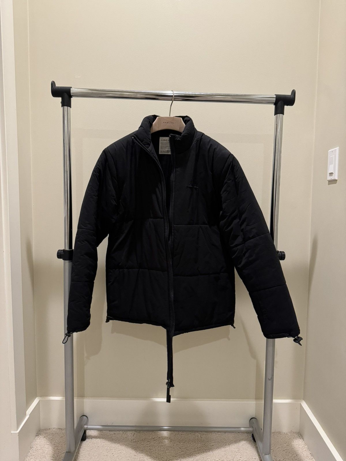 image of A Cold Wall Acw Black Down Jacket, Men's (Size Large)