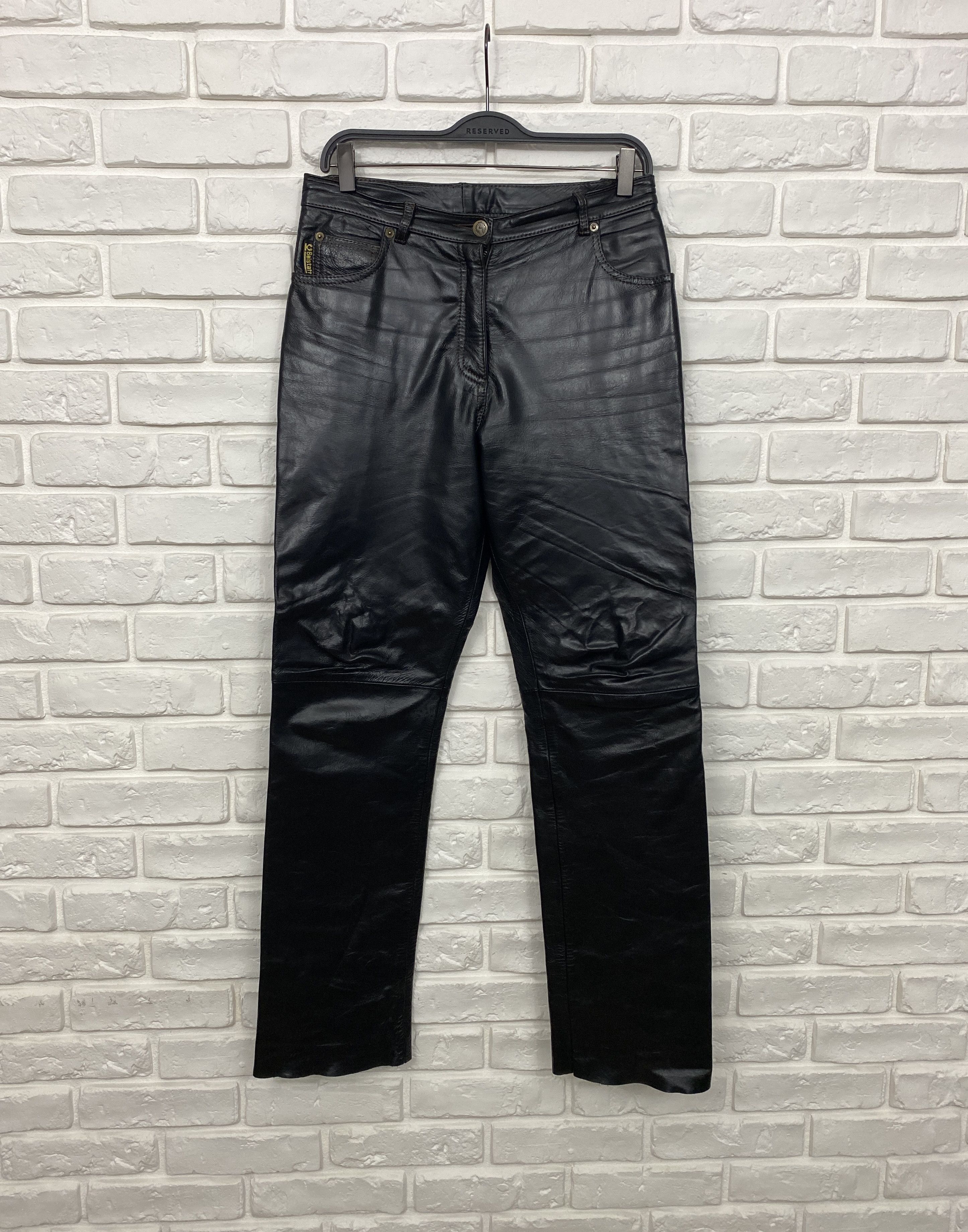 Belstaff Belstaff Black Prince Leather Pants Motorcycle Trousers 44 Size 30" / US 8 / IT 44 - 1 Thumbnail