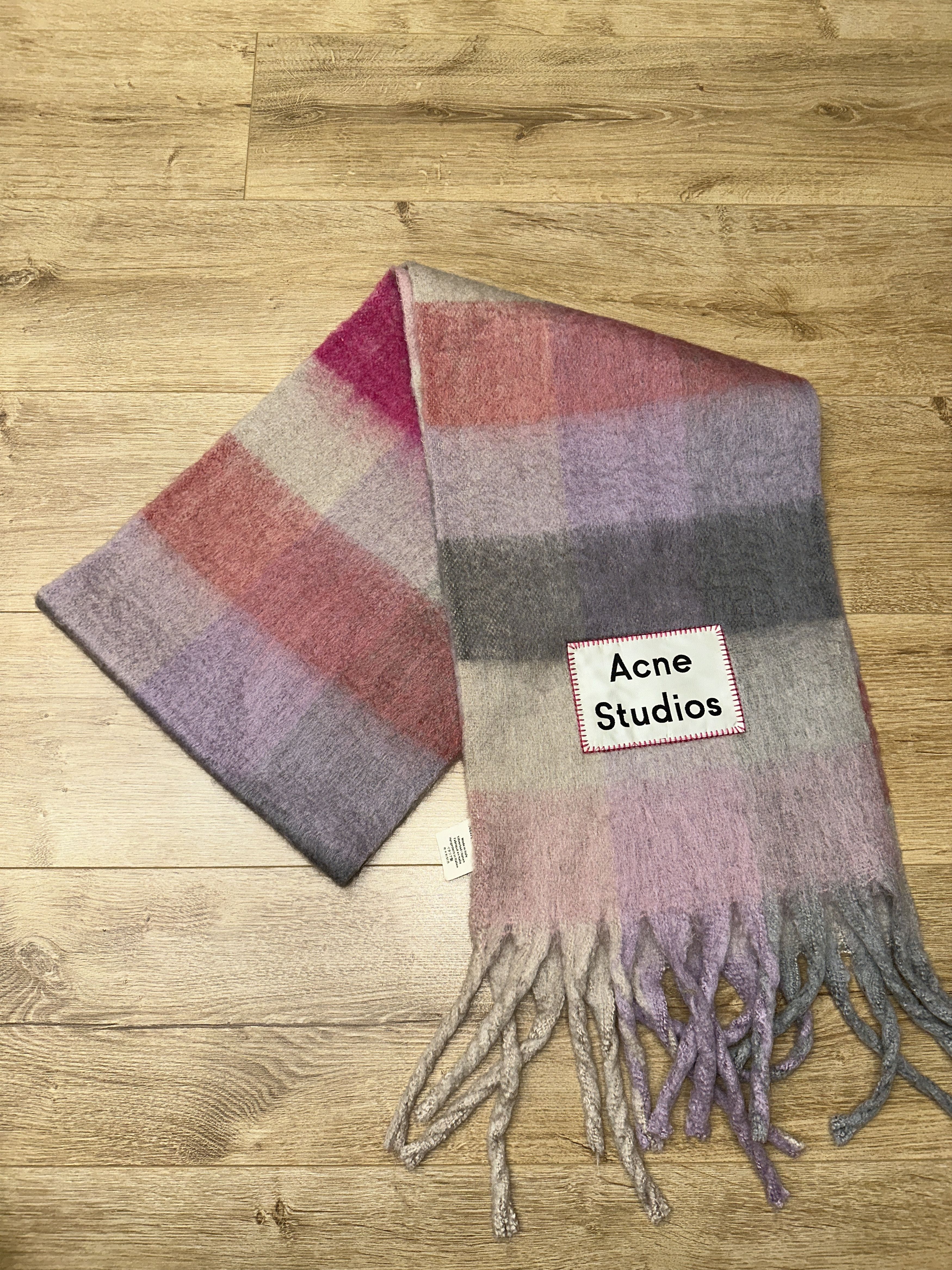 Acne Studios Acne Studios Checked Mohair Wool Scarf Unisex 250Cm Size ONE SIZE - 12 Thumbnail