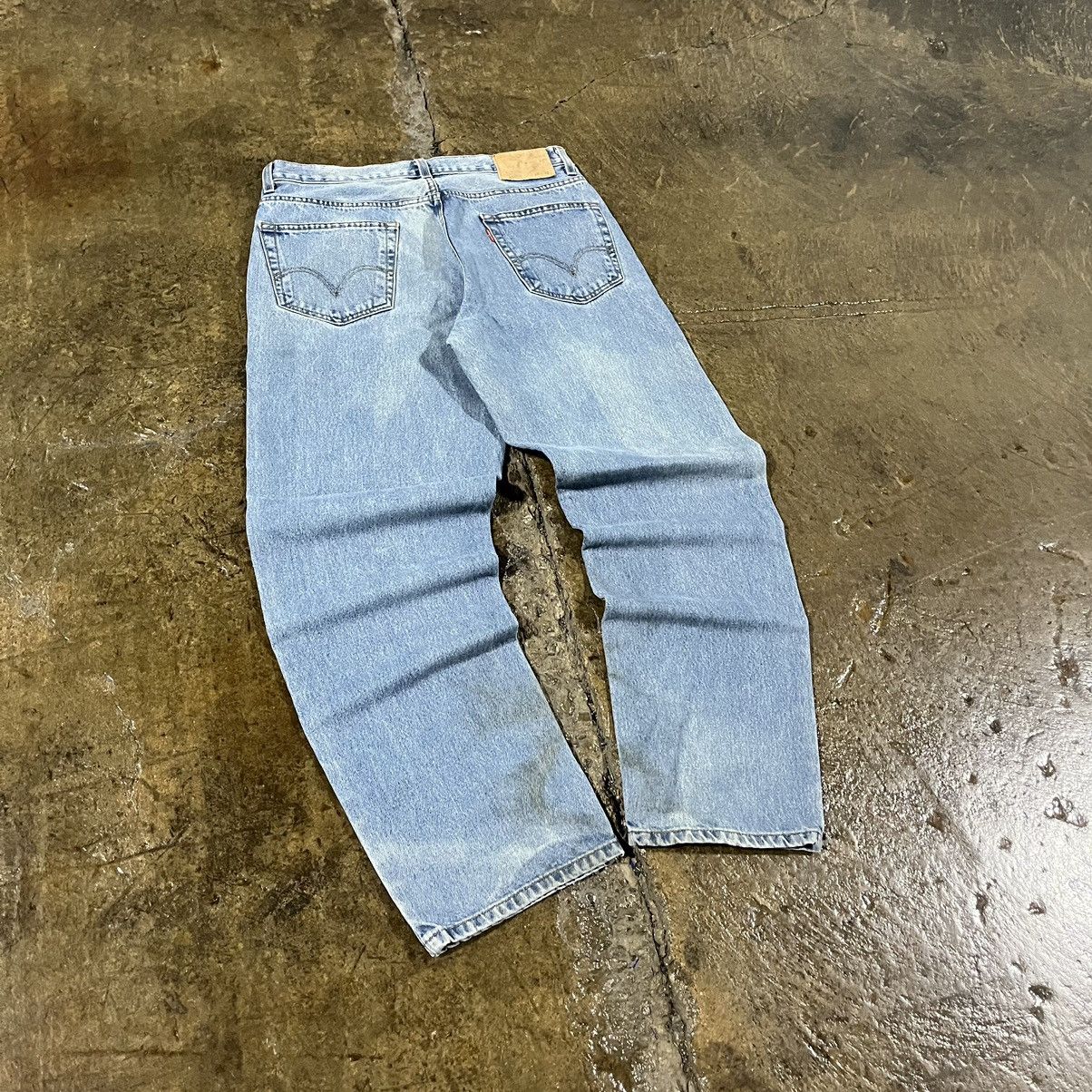 Levi's × Vintage Crazy Vintage Levi's 550 Jeans Faded Y2K Light Wash Skater Size US 34 / EU 50 - 6 Thumbnail