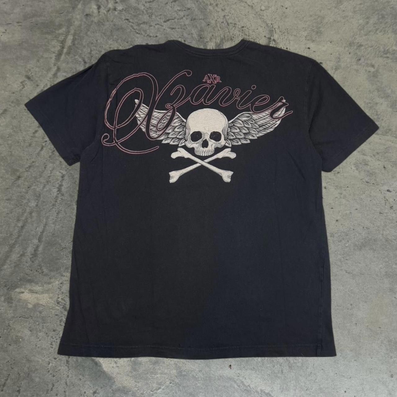 Affliction Affliction Men's Black and Cream Tshirt Size US XL / EU 56 / 4 - 3 Thumbnail