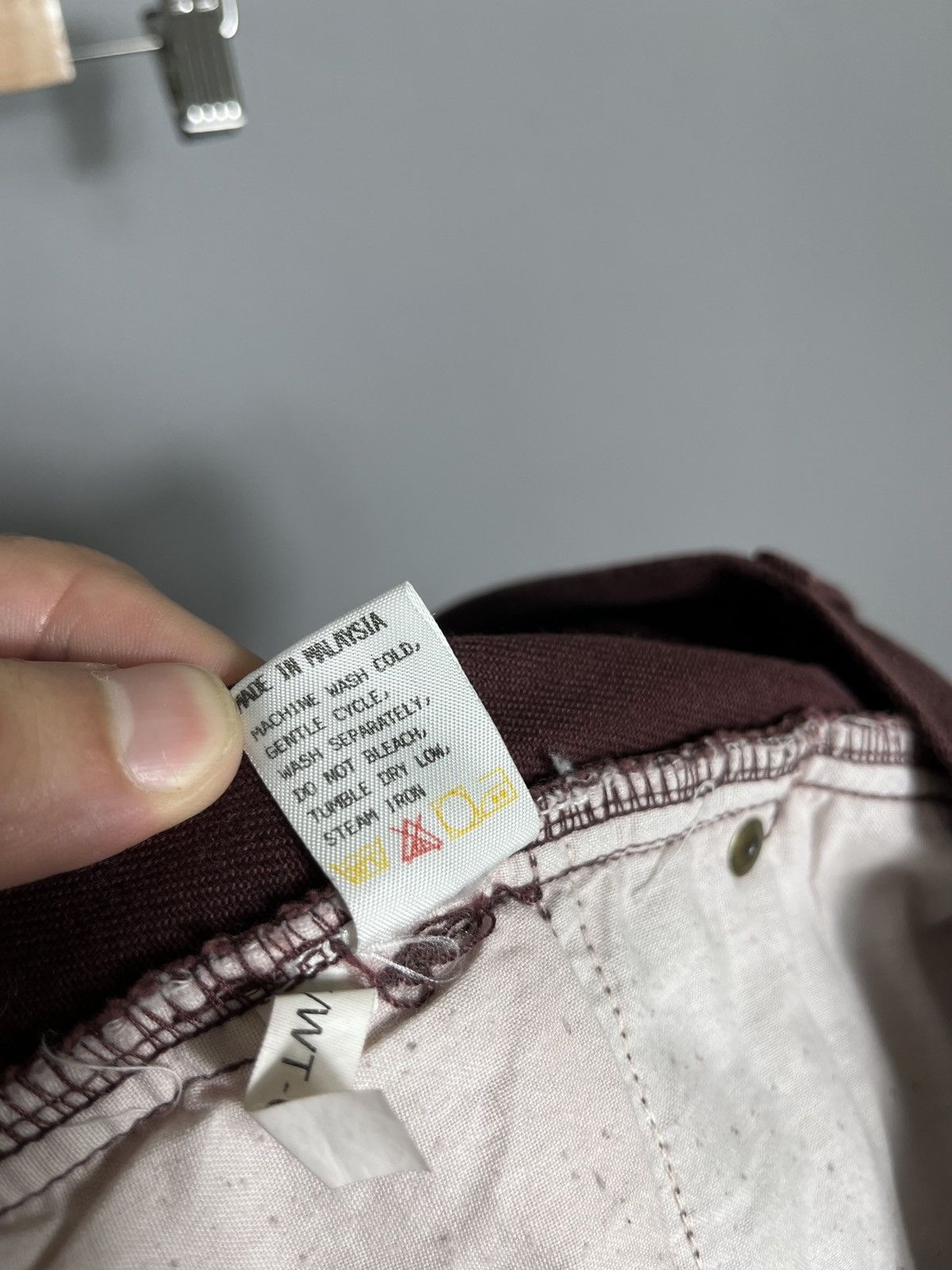 Yves Saint Laurent yves saint laurent denim brown burgundy vintage 90s 30x34 Size US 30 / EU 46 - 9 Thumbnail