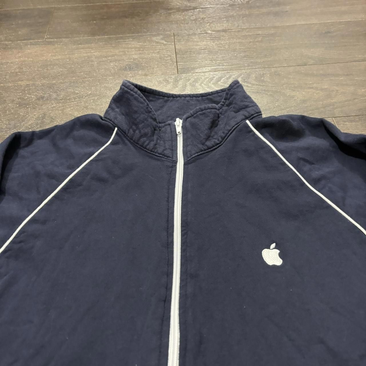 Apple Vintage apple track jacket/zip up sweatshirt 00s M/L Size US L / EU 52-54 / 3 - 3 Thumbnail
