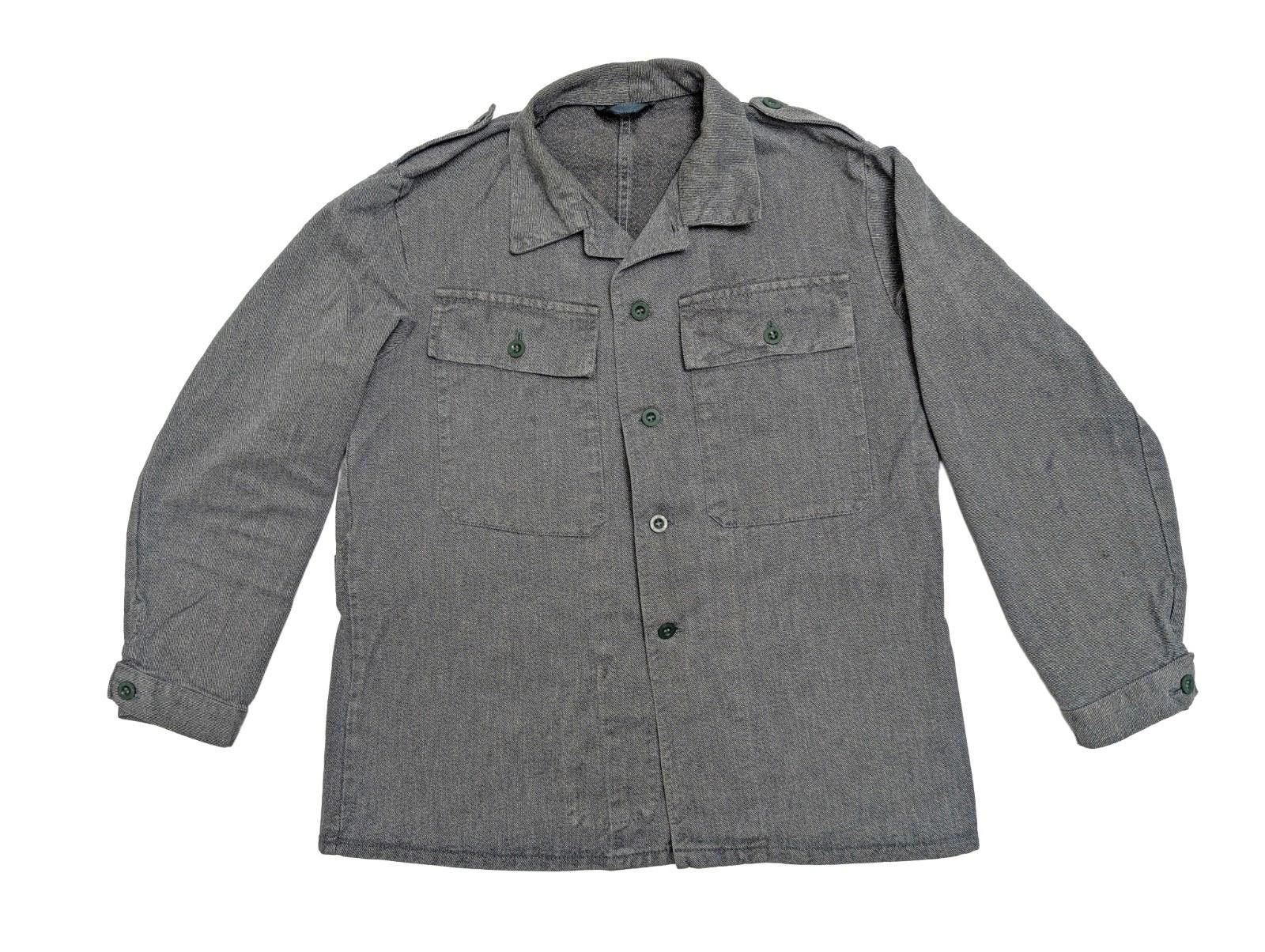 Vintage Swiss Army Denim Twill Work Shirt Shacket Size 52 - Medium Size US L / EU 52-54 / 3 - 1 Thumbnail