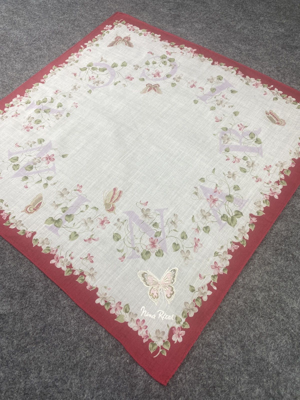 Nina Ricci × Vintage Nina Ricci Handkerchief / Bandana / Neckerchief-B039 Size ONE SIZE - 4 Thumbnail