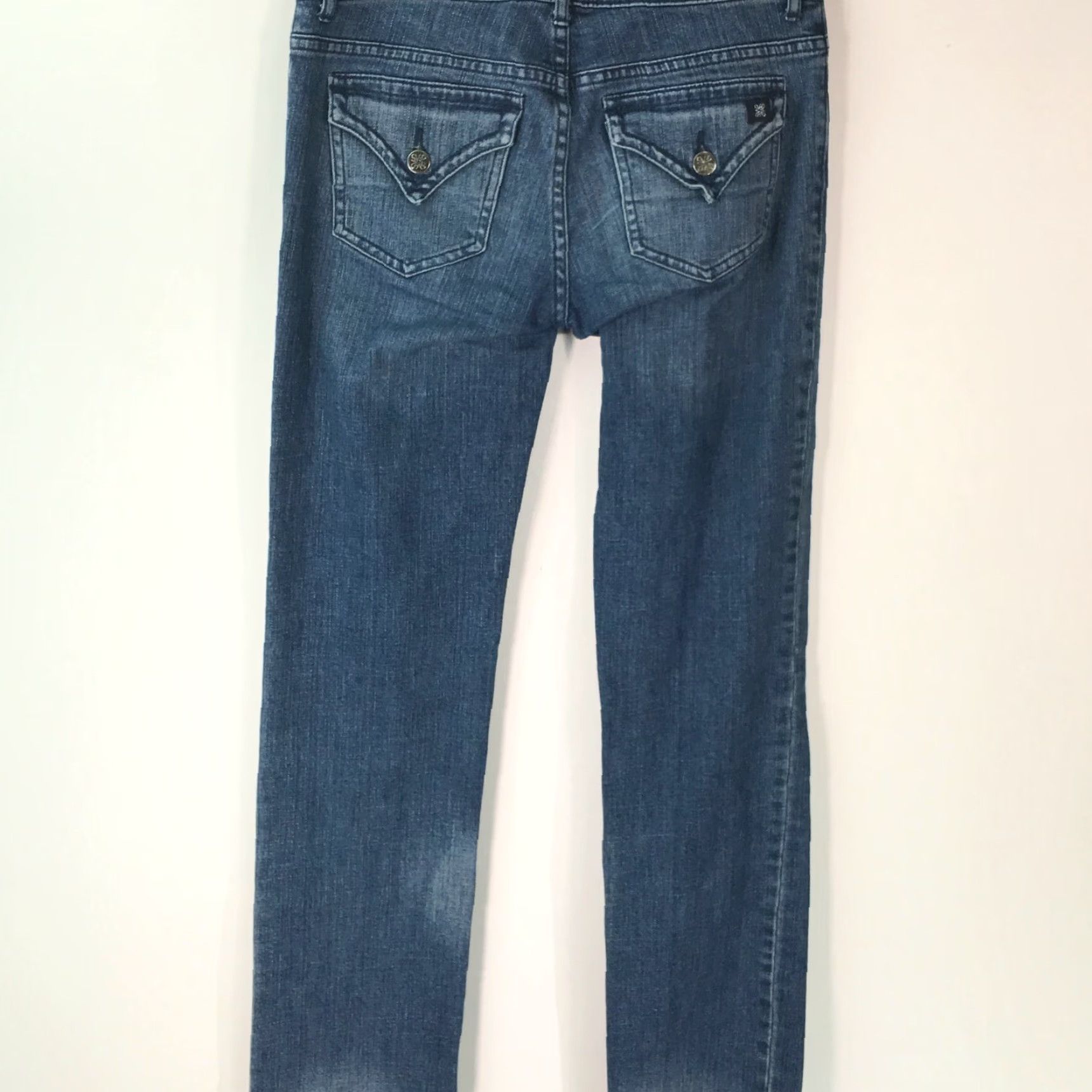 Vintage Simply Vera Vera Wang Womens Casual Regular Straight Denim Blue Jeans Size 2 Size 26" / US 2 / IT 38 - 2 Thumbnail