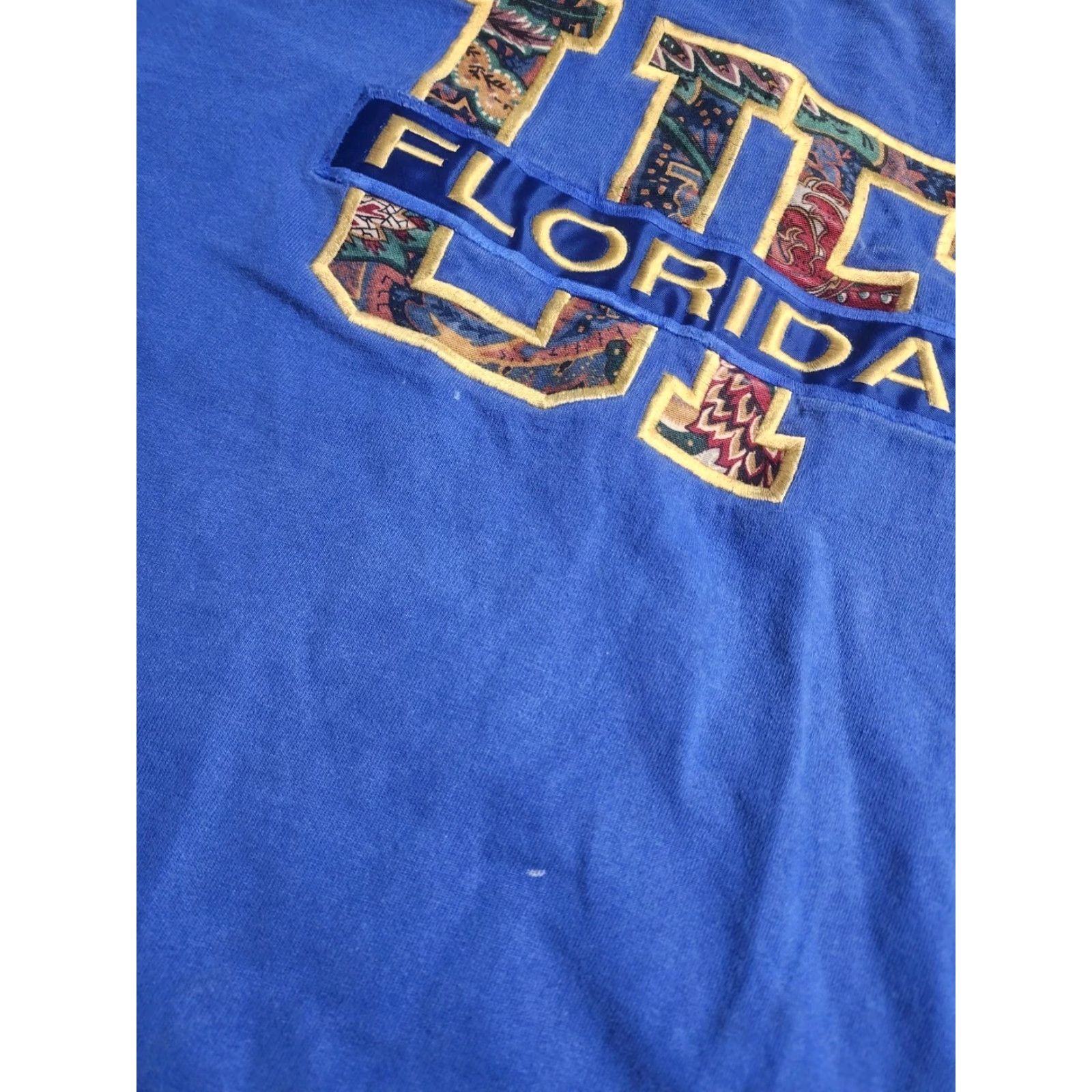 Vintage VINTAGE Wolf University of Florida Gators T-Shirt Men XL Cotton Blue 90s College Gameday Size US XL / EU 56 / 4 - 6 Thumbnail