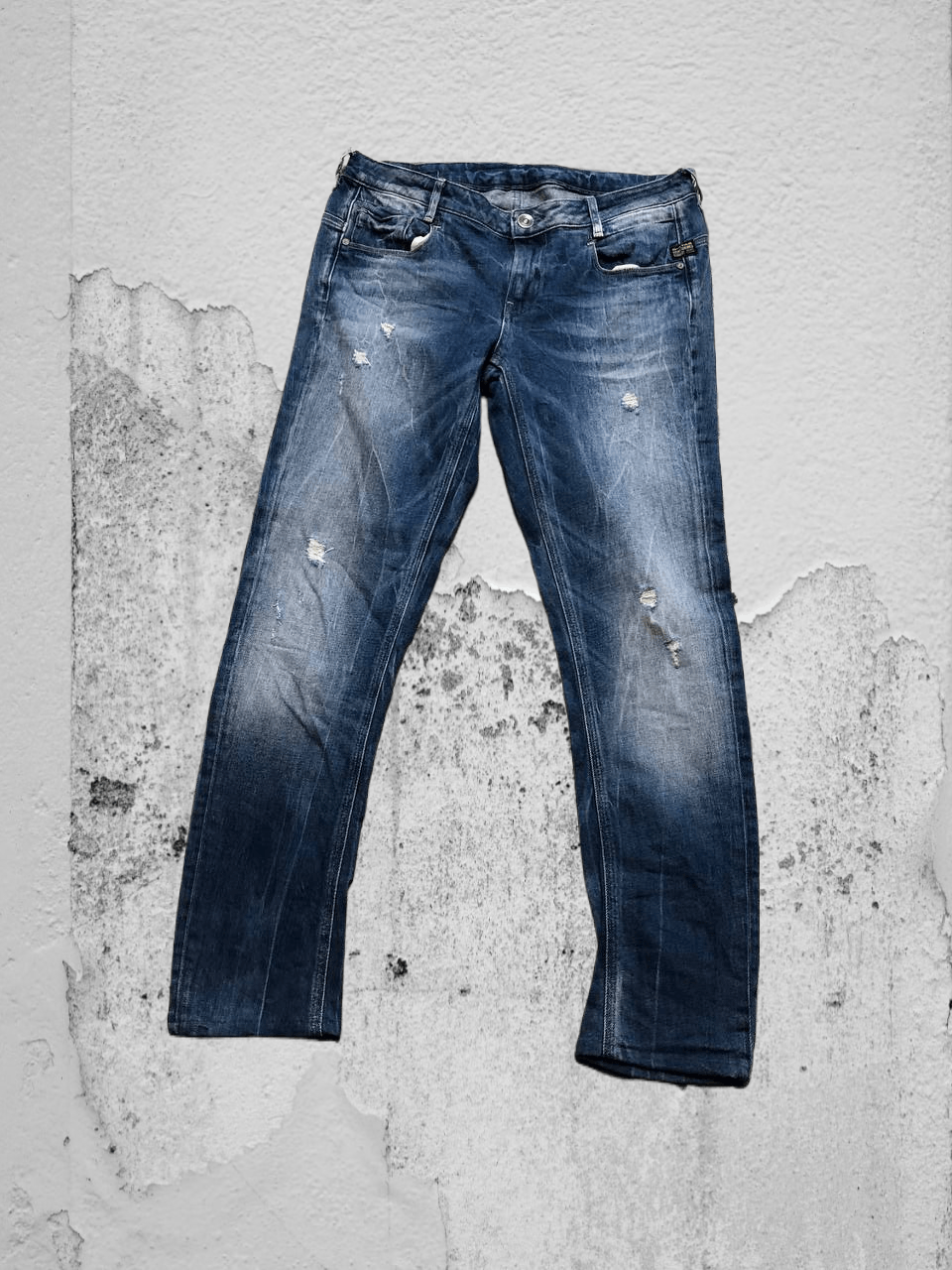 G-Star G Star Denim Jeans Pants Blue Distressed Mended Size US 31 - 1 Thumbnail