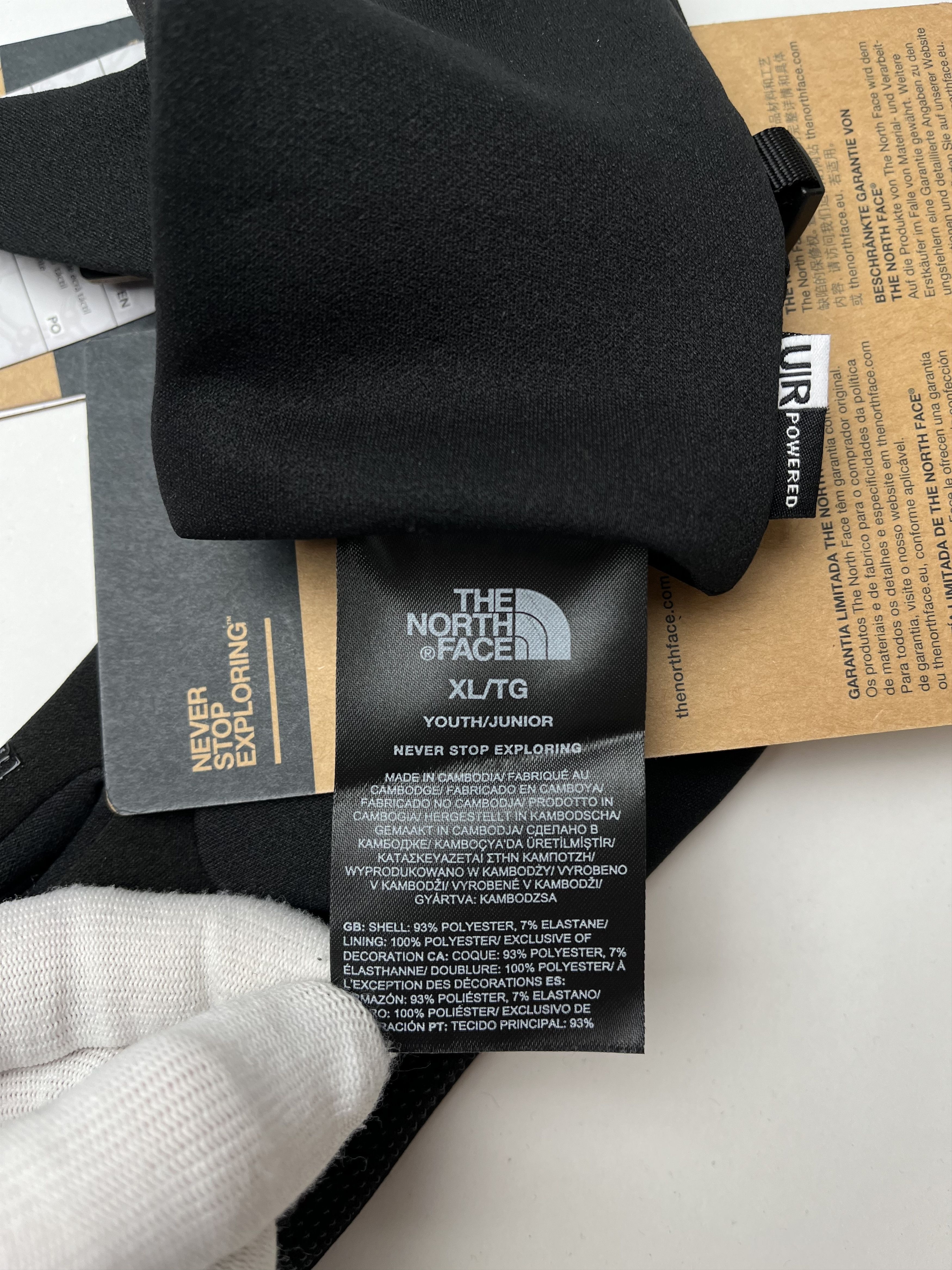 The North Face Gloves The North Face Etip Recycled for Kids Size 28 - 6 Thumbnail