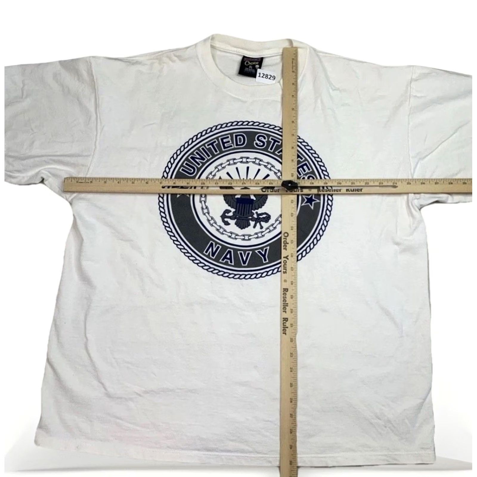 Soffe VINTAGE Soffes Choice USA T-Shirt Graphic Print XL White Men United States Navy 90s Military Shirt Mens Size US XL / EU 56 / 4 - 3 Thumbnail