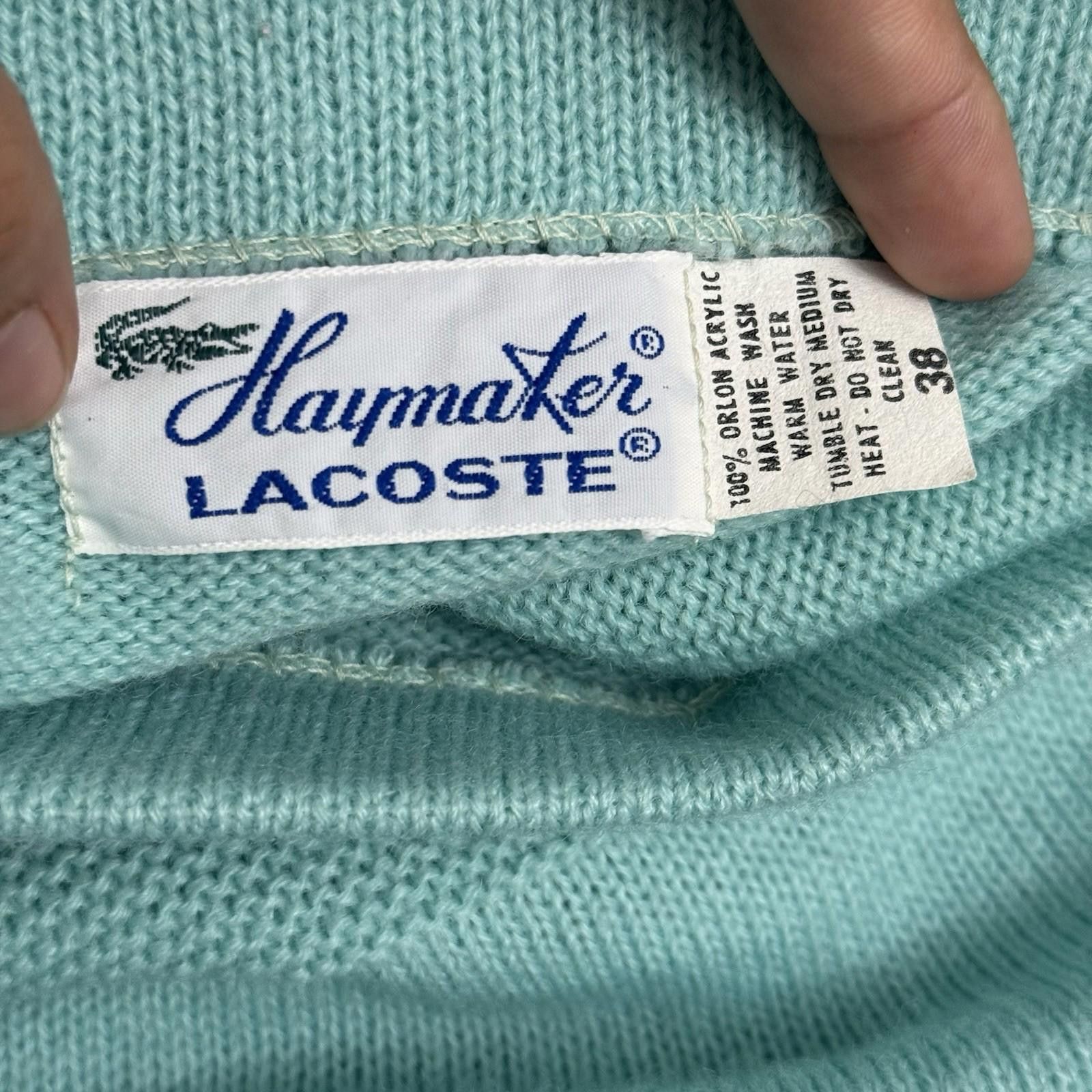 Lacoste Vintage 1970s Haymaker Lacoste Acrylic Pullover Sweater Size M / US 6-8 / IT 42-44 - 6 Thumbnail