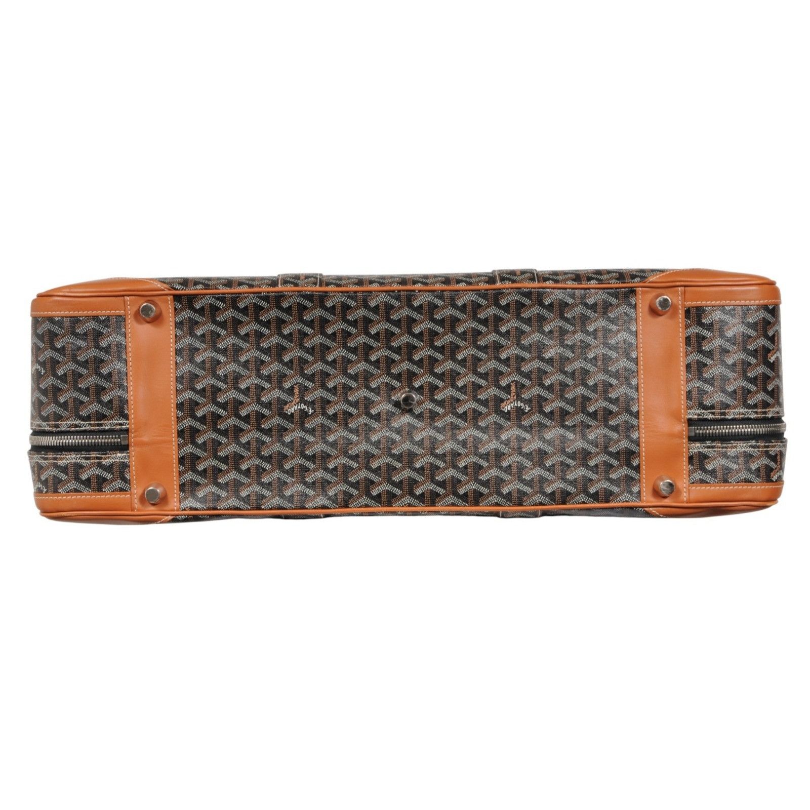 Goyard Brown Goyardine Canvas Leather Majordome 60 Travel Luggage Size ONE SIZE - 7 Thumbnail