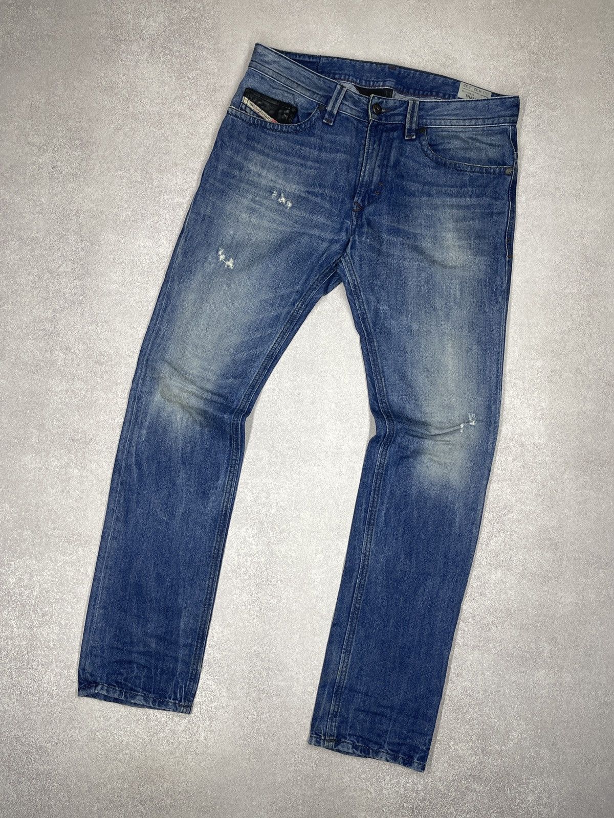 Diesel Mens Diesel Thavar Denim Jeans Blue Y2K Size US 32 / EU 48 - 5 Thumbnail