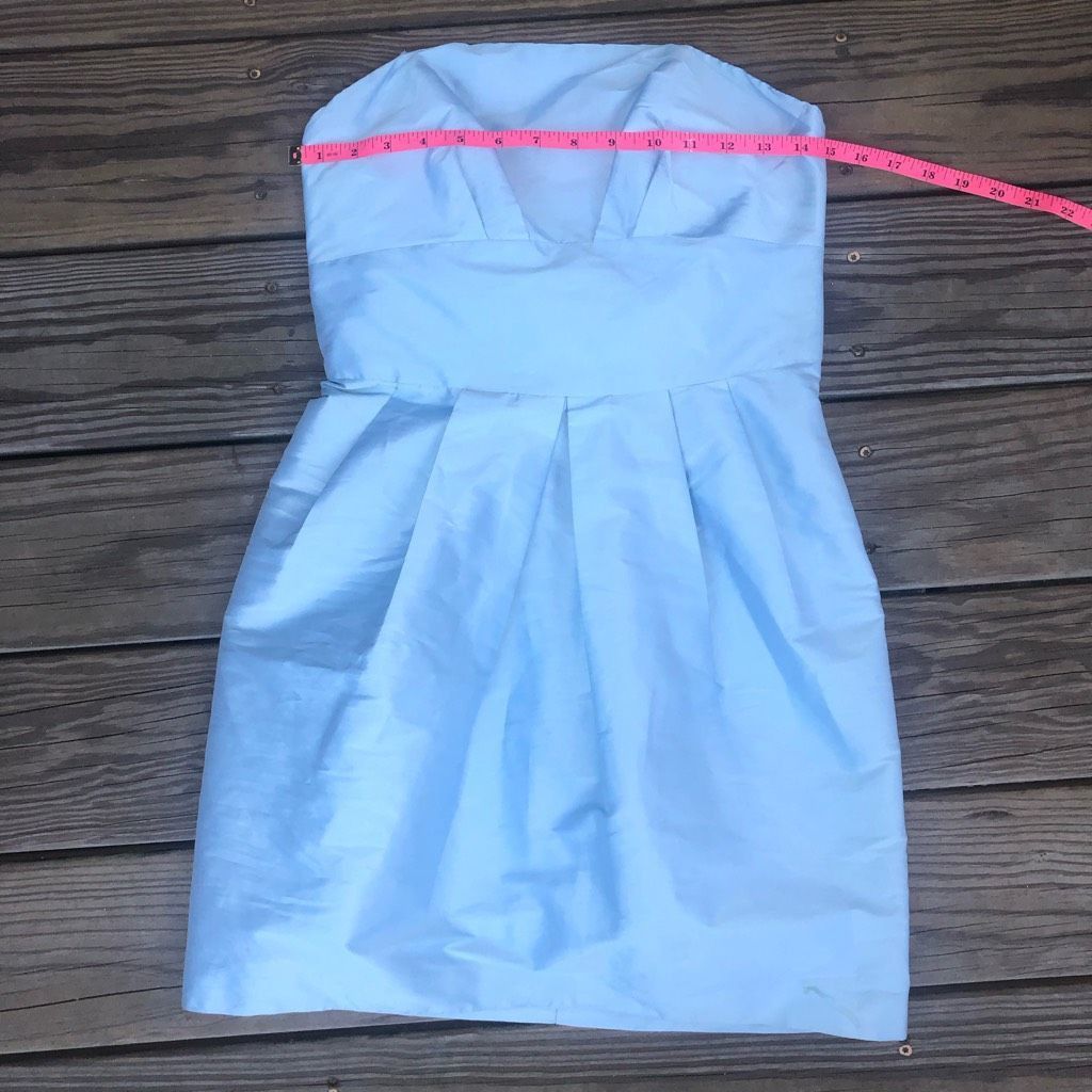 ALEXIS Alexia Admor New York Blue Strapless Bow Back Dress, Size Sm Size S / US 4 / IT 40 - 8 Thumbnail