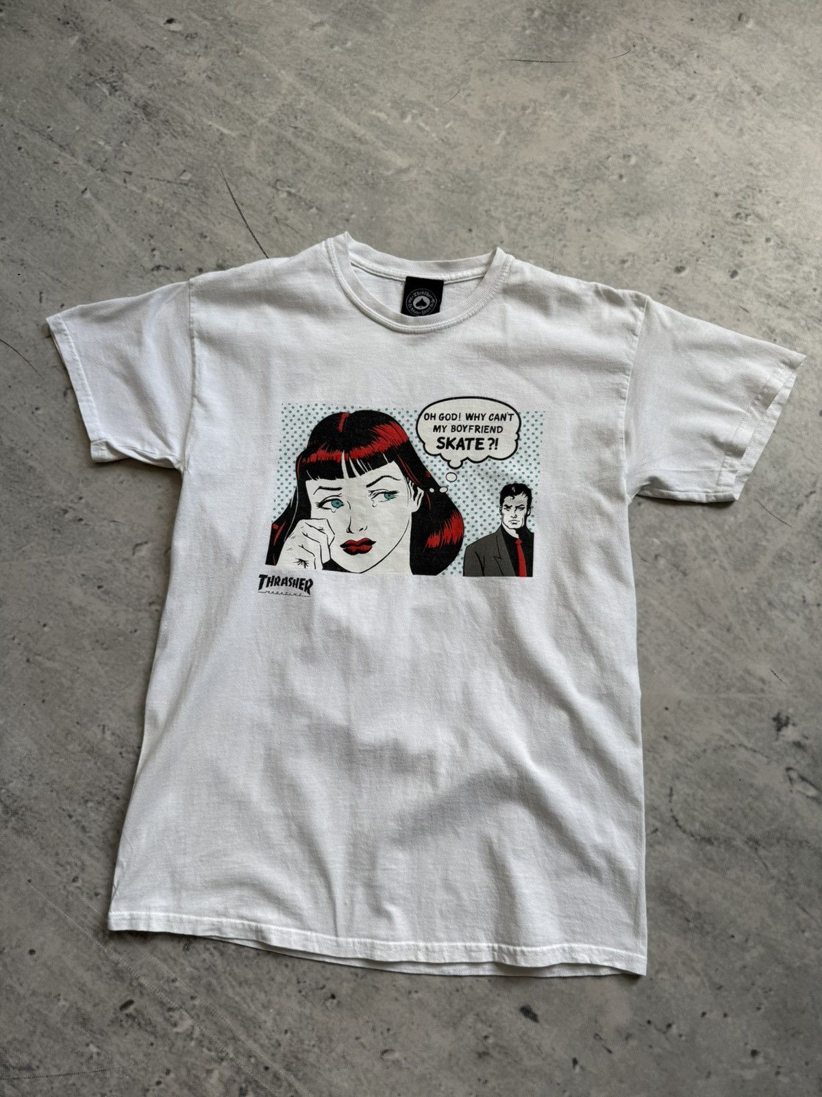 Thrasher Vintage Thrasher My Boyfriend Can't Skate Tee Tshirt Size US M / EU 48-50 / 2 - 1 Thumbnail