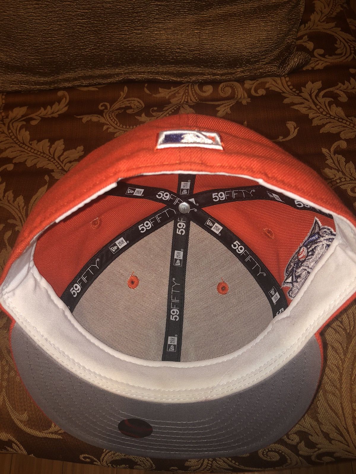 New Era New York Yankees Fitted Hat - 7 1/4 Orange Size ONE SIZE - 8 Thumbnail