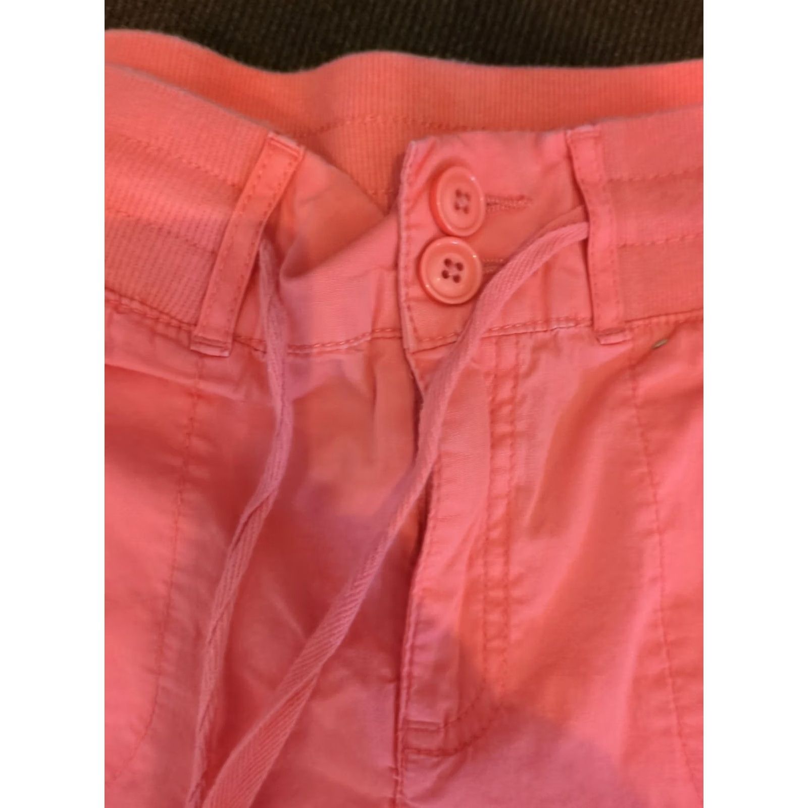 CO Khakis & Co Shorts Womens Size 8 Stretch Chino Drawstring Pocket Casual Ladies Size 30" / US 8 / IT 44 - 2 Thumbnail