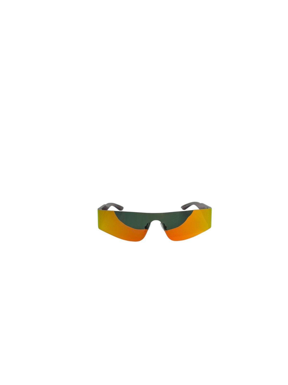 Balenciaga Balenciaga BB0041S Mono Wrap Sunglasses Iridescent Size ONE SIZE - 3 Thumbnail