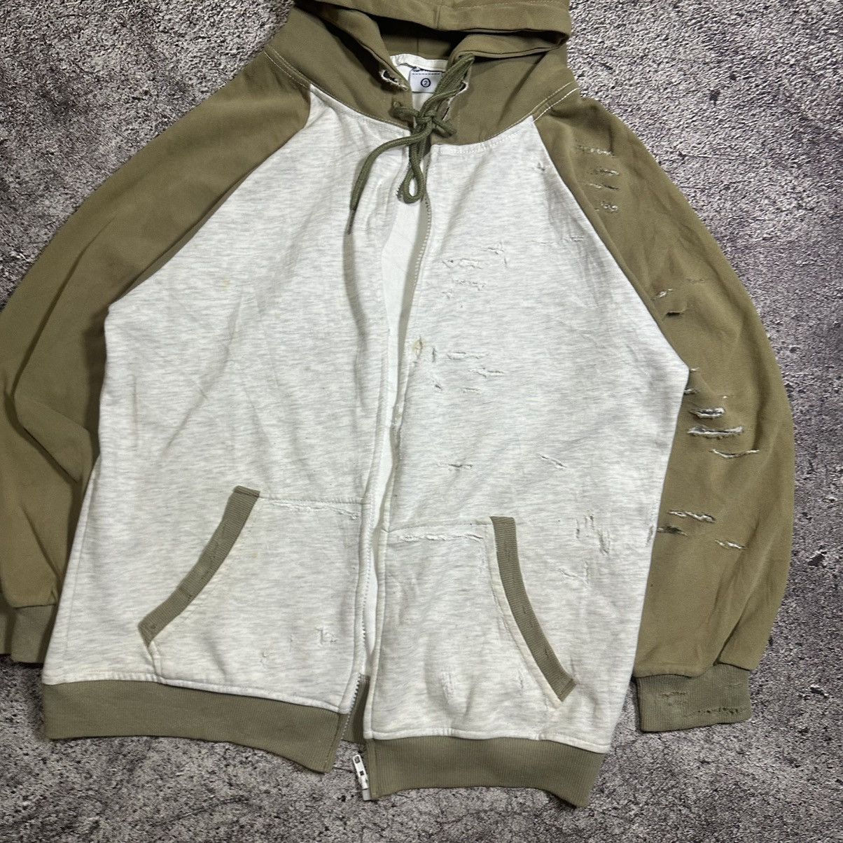 Japanese Brand DISTRESSED TWO TONE COLOR HOODIE JAPANESE BRAND Size US M / EU 48-50 / 2 - 11 Thumbnail
