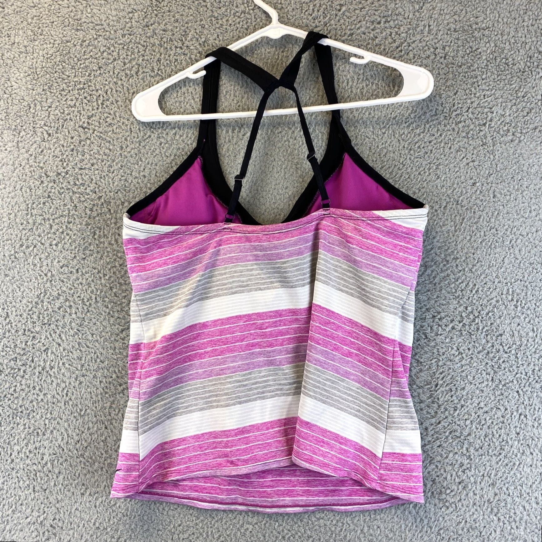 Nike Women's Nike Dri-Fit Tank Top Racer Back XL Purple Gray 51-25 Size XL / US 12-14 / IT 48-50 - 7 Thumbnail