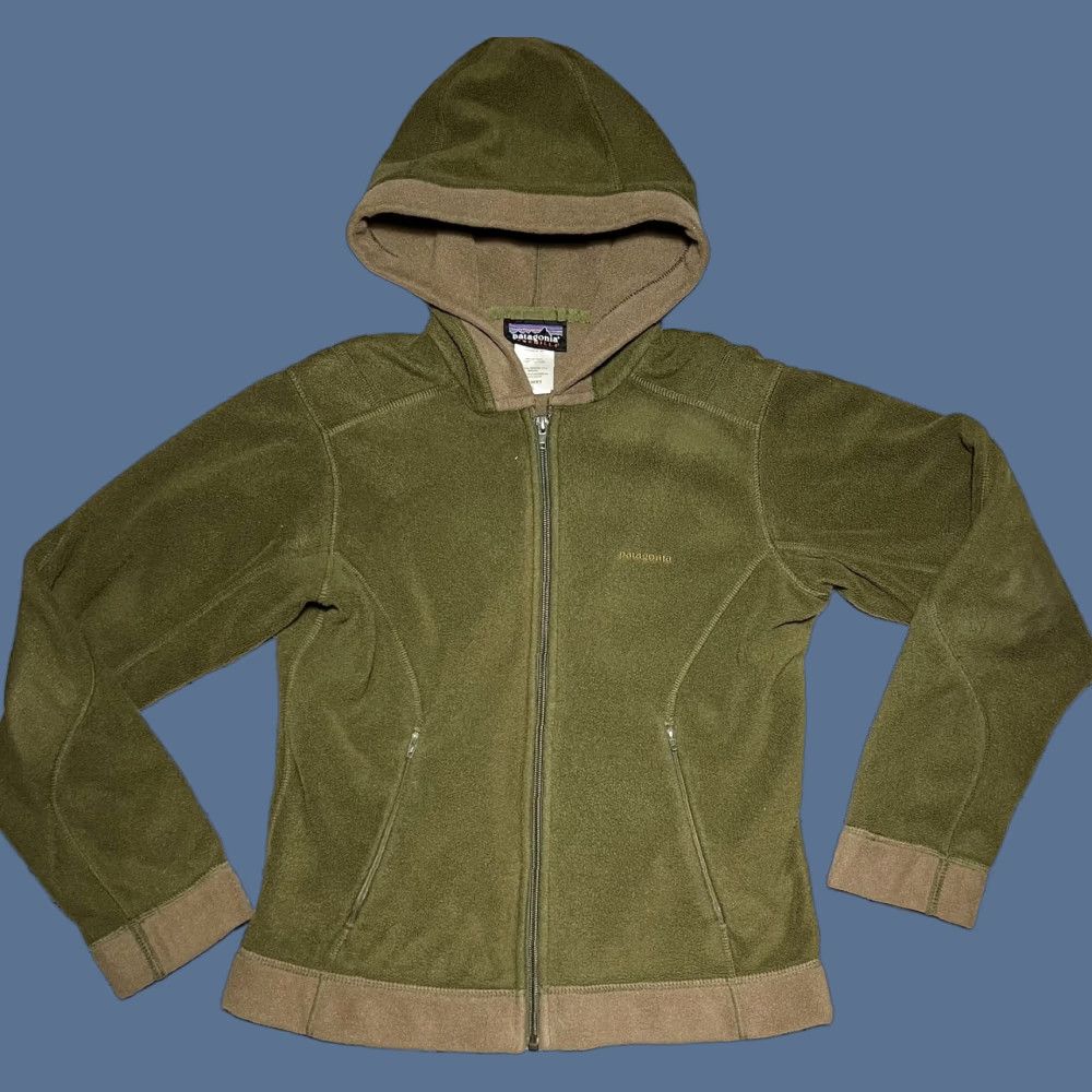 Patagonia Patagonia Women's Synchilla Windproof Artic Hoodie Fleece Full Zip S Green Jacket Womens Size S / US 4 / IT 40 - 1 Thumbnail