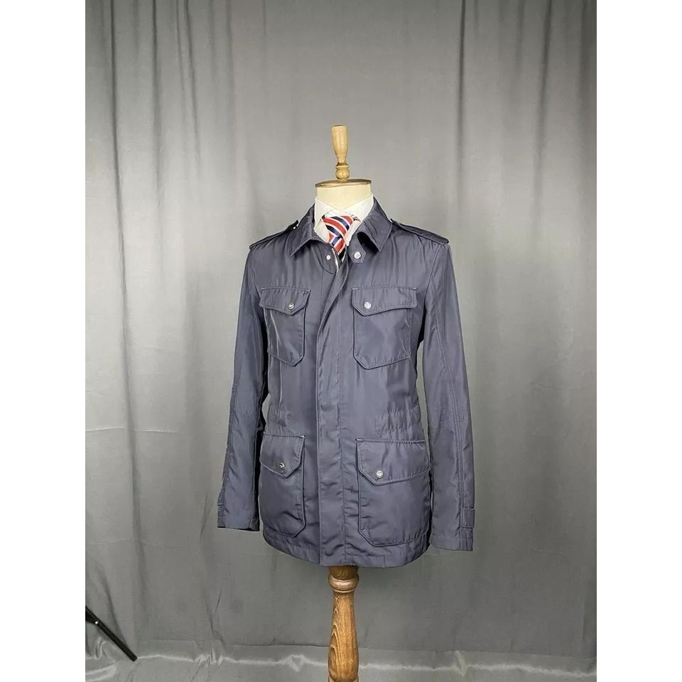 Allegri Allegri Milano Men's Blue Nylon Multipocket Field Jacket Siz Size US L / EU 52-54 / 3 - 3 Thumbnail