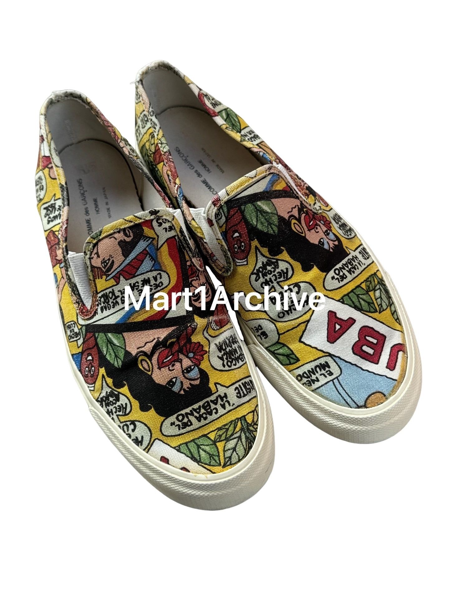 Comme des Garcons Comme des Garçons 03SS Cuba Comic Slip Ons US 7.5 Size US 7.5 / EU 40-41 - 1 Thumbnail