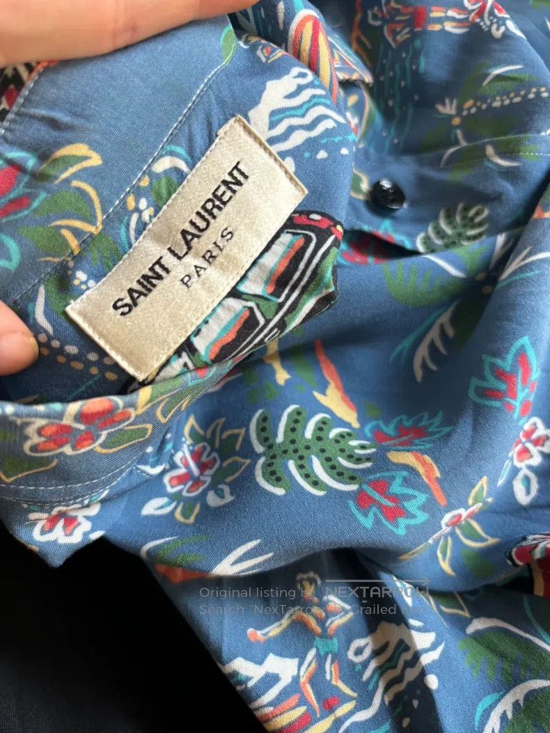 Saint Laurent Paris Saint Laurent Paris size 41 Wave Shirt Size US S / EU 44-46 / 1 - 4 Thumbnail