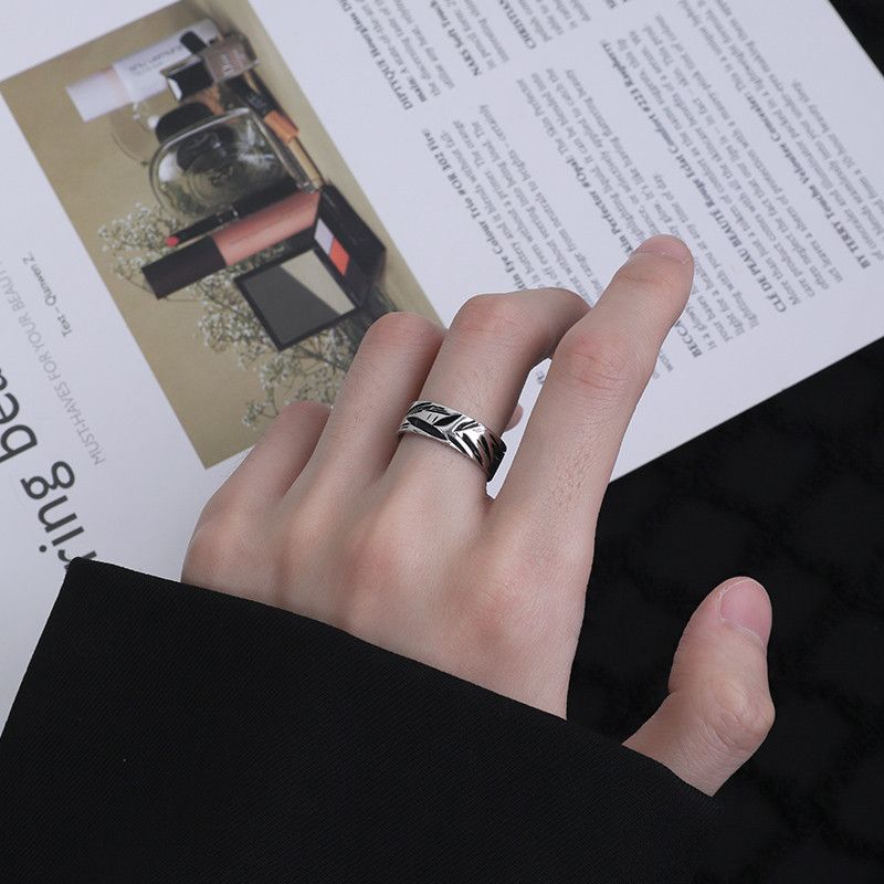 Jewelry Vibe Jewelry Rings Open Size Chrome Ring (Size 7-13) Size ONE SIZE - 1 Thumbnail