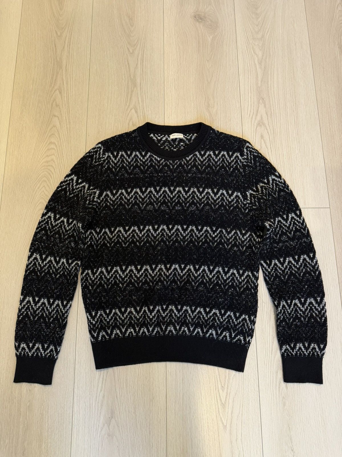 Saint Laurent Paris Saint Laurent Knitted Sweater Size US L / EU 52-54 / 3 - 2 Thumbnail
