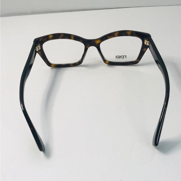 Fendi New- 💯 - Authentic FENDI FE50038I 052 Brown Havana eyeglass Size ONE SIZE - 13 Thumbnail