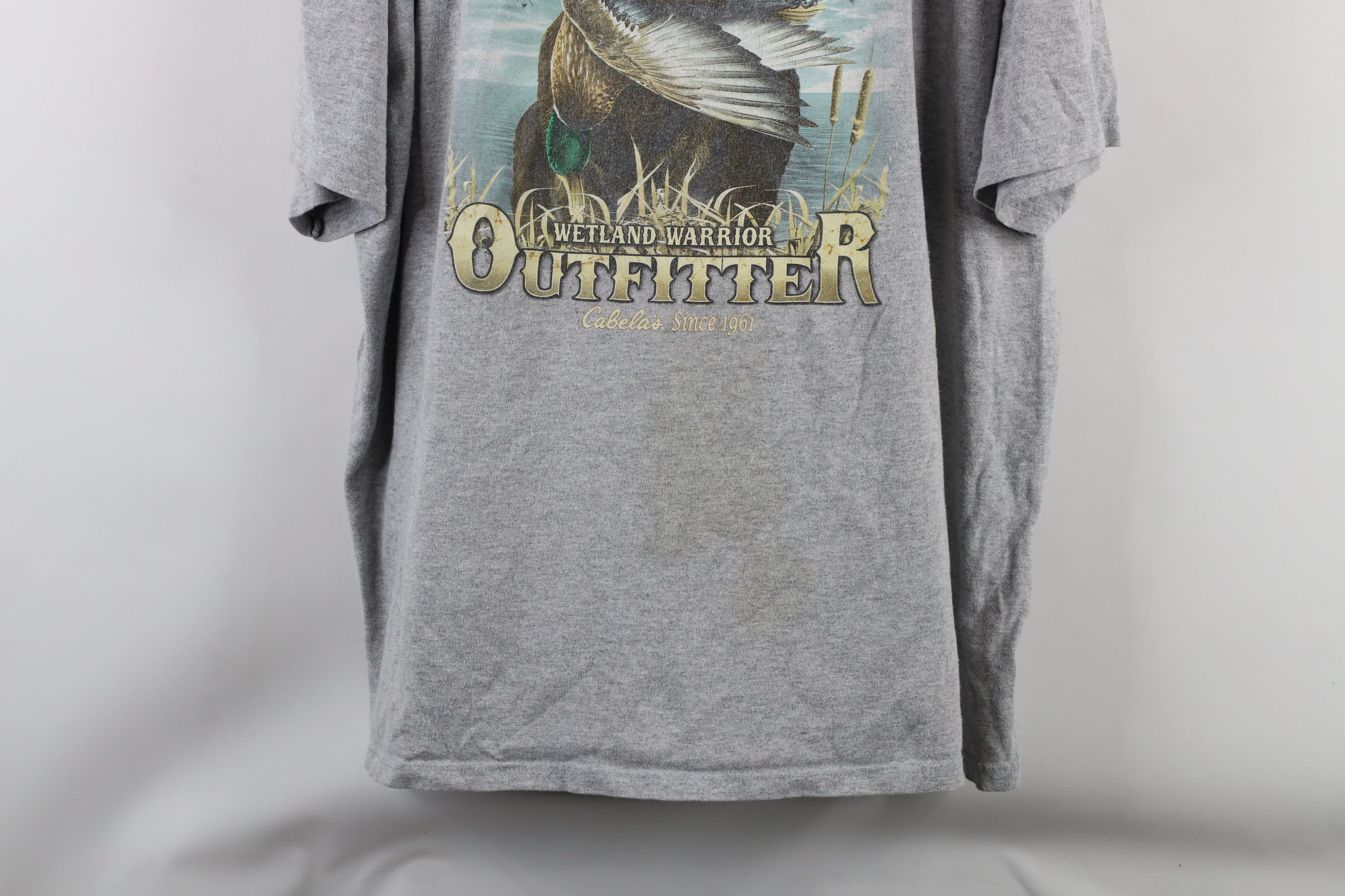 Cabelas × Vintage Vintage Cabelas Spell Out Dog Hunting T-Shirt Gray Size US XXL / EU 58 / 5 - 3 Thumbnail