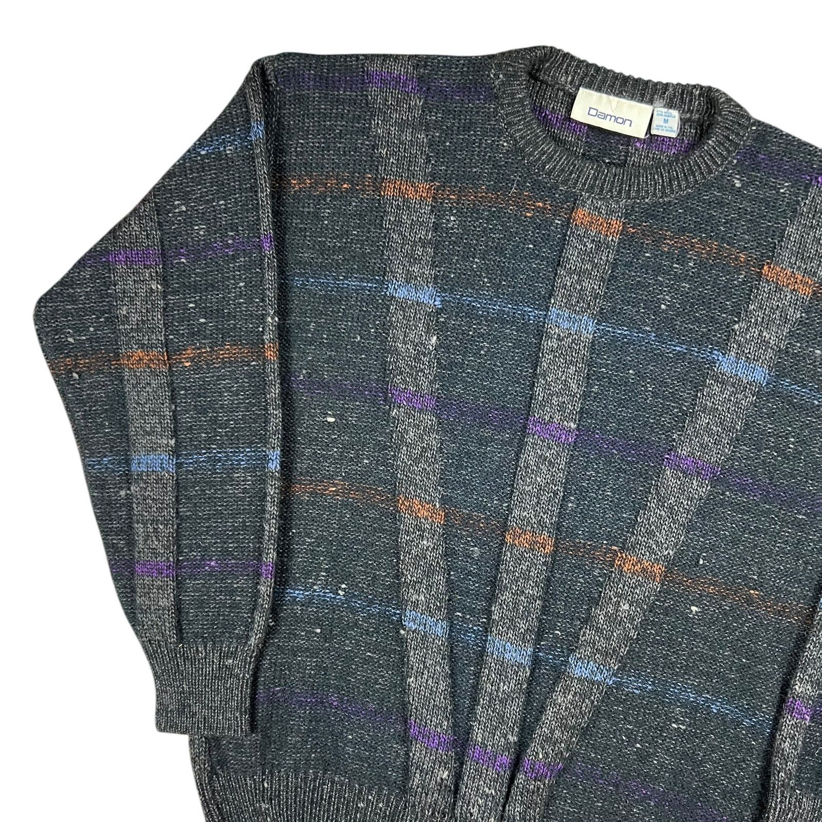 Vintage Vintage 90s Damon abstract wool acrylic geometric sweater Size US M / EU 48-50 / 2 - 4 Thumbnail